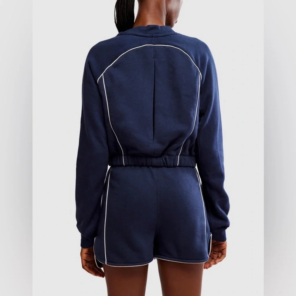 NWT Free People Seeing Double Logo Matching Set Sweatshirt Shorts